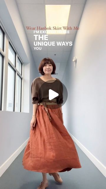 Sara SJ Kim | 📽 Sewing Therapy on Instagram: "✨Wear Hanbok Skirt With Me✨  Thank you sooooooo much for purchasing my skirt pattern! 🤍🤍🤍🤍  You’ve made the purchase, completed the sewing, and now let’s revel in the wearing. ✨  I’m excited to see the unique ways you’ll style your hanbok skirt with various tops.🫰🫶  Fabrics @twooninefabric.ca  Main: FW Linen Twill in Maple  Waistband: Winsome Cotton Tie: Quilting Cotton   #sewingtherapyhanbok #sewingtherapyhanbokskirt #wrapskirt #pleatskirt   #sewingtherapy #saramadeincanada #sewingtip #sewingtutorial #sewingtherapypattern" Hanbok Skirt Pattern, Linen Skirt Pattern, Tie Quilting, Sage Archetype, Hanbok Skirt, Tailoring Ideas, Tie Skirt, Skirt Patterns Sewing, Linen Skirt