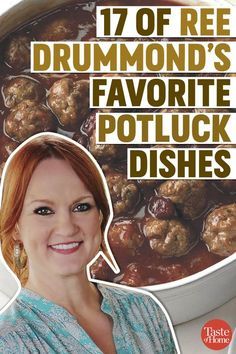 Crockpot Potluck, Pioneer Woman Recipes Dinner, Church Potluck Recipes, Best Potluck Dishes, Main Dish For Potluck, Ree Drummond Recipes, Easy Potluck, Potluck Dinner, Celebrity Recipes