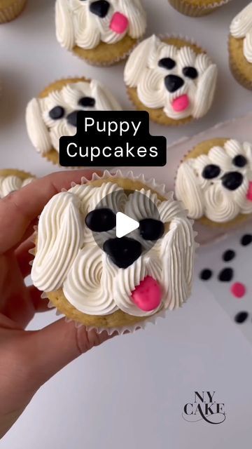 NY CAKE on Instagram: "Puppy Cupcakes 🐶  😍 These cupcakes by @alexlarosa are absolutely adorable! Very cute work, thank you for using NY Cake!  ✨ Discover top-quality baking essentials at NYCake.com! Order by 1pm EST Mon-Fri for same-day shipping or Yonkers Warehouse pickup (stock permitting). Visit our Manhattan store for in-store shopping. 🛍️   🚨 Follow us @NYCake for coupon codes, product launches, and baking tutorials!  #NYCake #IUseNYCake #I🖤NYCake #Baking #Baker #Bakes #Bakery #Bakeries #HomeBaker #BakerySupplies #BakingSupplies #BakeryTools #BakingTools #CakeDecorating #CakeDecoratingSupplies #Cupcakes #DogCupcakes #DogCakes" Puppy Cupcakes, Icing Transfers, Dog Cupcakes, Royal Icing Transfers, Puppy Cake, Bakery Supplies, Baking Tutorial, Dog Cakes, Piping Icing