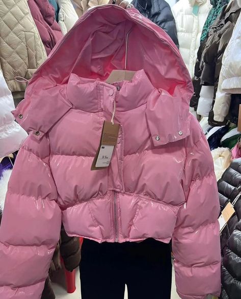 Puffer jacket Ready to ship Size upto 38 Price 2499 Kawaii Puffer Jacket, Casual Luxury Pink Puffer Jacket, Luxury Pink Spring Puffer Jacket, Luxury Pink Puffer Jacket With Padded Collar, Luxury Pink Puffer Jacket, Pink Puffer Jacket, Jacket Puffer, Puff Jacket, Winter Styles