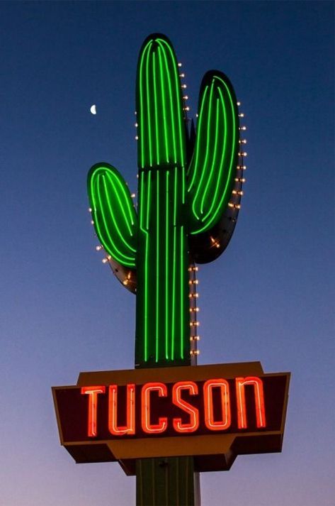 Desert Aesthetic, Neon Moon, Vintage Neon Signs, Desert Dream, Desert Vibes, Western Aesthetic, Retro Sign, Neon Aesthetic, Old Signs