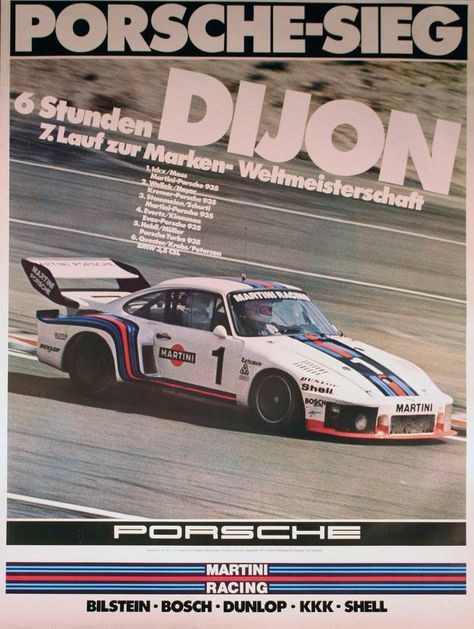 Martini Racing Porsche, Auto Racing Posters, Porsche Factory, Vintage Racing Poster, F1 Wallpaper Hd, Porsche 935, Car Backgrounds, Aesthetic Car, Martini Racing