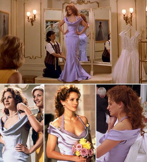 My Best Friend's Wedding - Julia Roberts My Best Friends Wedding Outfit, Julia Roberts Dress, Julia Roberts My Best Friends Wedding Hair, Julia Roberts My Best Friends Wedding, My Best Friends Wedding Dress, Iconic Dresses Movies, My Best Friends Wedding Movie, Movies Dresses, Iconic Movie Dresses