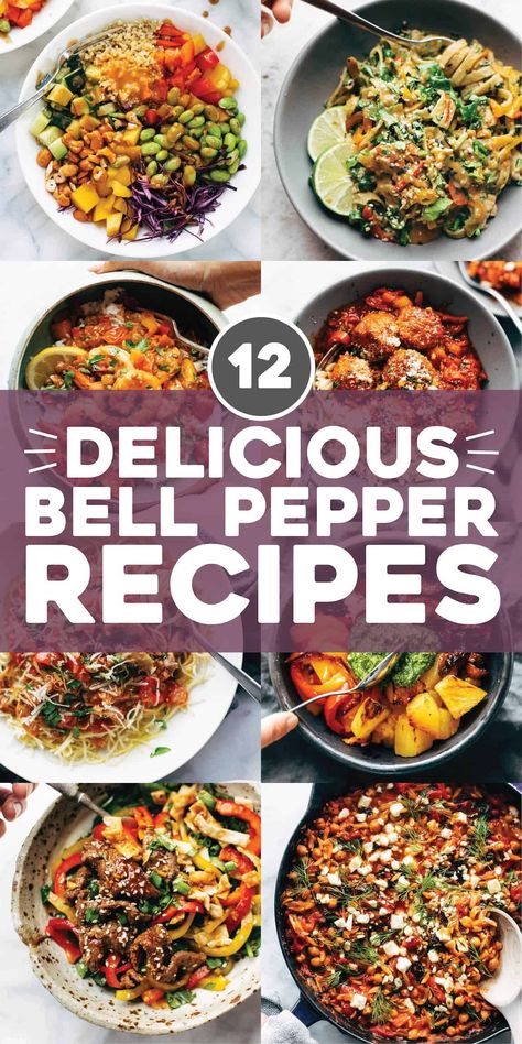 Recipes Bell Peppers, Pepper Recipes Healthy, Sweet Pepper Recipes, Red Pepper Recipes, Crockpot Stuffed Peppers, Easy Crepe Recipe, Pepper Recipes, Bell Pepper Recipes, Roasted Peppers