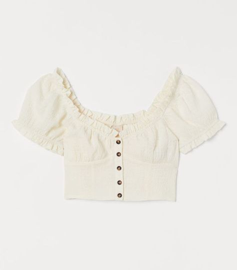 H&M Seersucker Top $35 Hm Outfits, Seersucker Top, H M Outfits, Anna Dello Russo, Modieuze Outfits, Crop Top Outfits, Girls Wardrobe, Mode Inspo, Looks Vintage