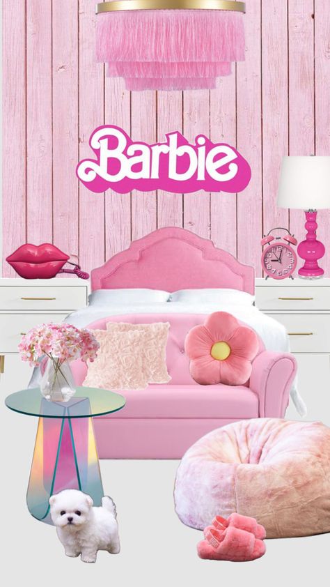 Girly Pink Bedroom, Dream House Bedroom, Barbie Bedroom, Dream House Aesthetic, Puppy Room, Barbie Aesthetic, Barbie Room, Babe Cave, House Aesthetic