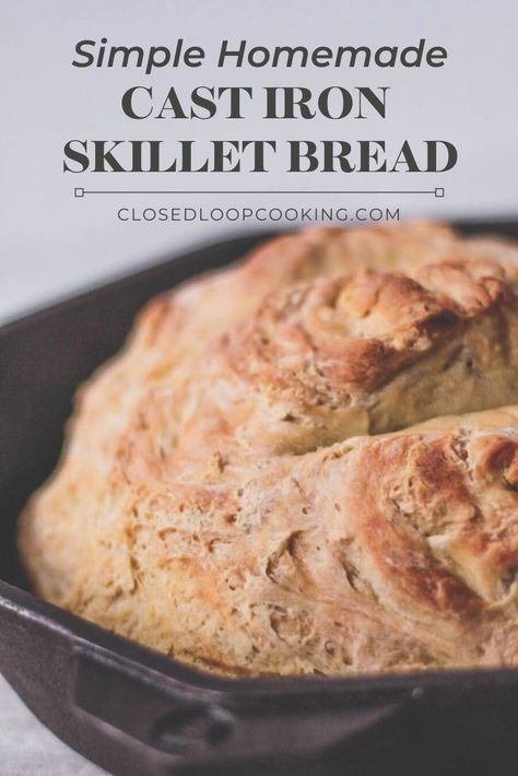 Cast Iron No Knead Bread, Easy Cast Iron Bread Recipes, Cast Iron Skillet Breads, Bread Recipes Cast Iron Skillet, No Knead Bread Cast Iron Skillet, No Knead Skillet Bread, Skillet Bread Cast Iron, Bread In Cast Iron Skillet, Cast Iron Skillet Bread Recipes