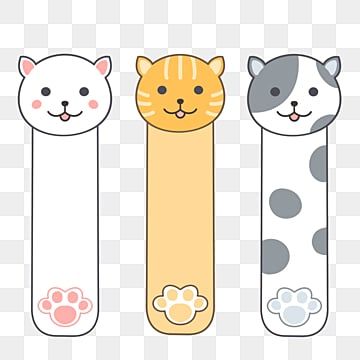 Animal Bookmarks, Cat Logo Design, Cat Bookmark, Penanda Buku, Baby Posters, Bookmarks Kids, Animal Book, Cute Bookmarks, Cat Books