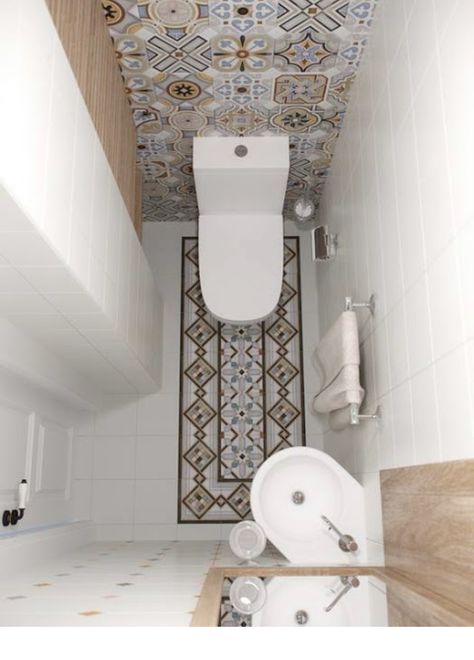 تصميم دورة مياه, Tiny Powder Rooms, Wc Decoration, Tiny Powder Room, Bilik Air, Small Toilet Room, Toilet Sink, Downstairs Toilet, Corner Sink