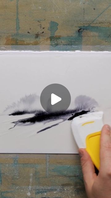 Watered Down Acrylic Paint, How To Paint Abstract Watercolor, Relaxing Watercolor Painting, Nupastel Art, Watercolour Abstract Landscape, Water Colours Painting Landscape, Abstract Watercolour Painting, Watercolor And Ink Tutorial, Watercolor Art Videos