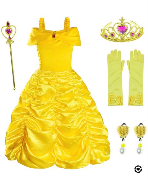 Halloween girl costumes. Princess style. Did Follow my shop on the @shop.LTK app to shop this post and get my exclusive app-only content! #liketkit #LTKbacktoschool #LTKkids #LTKbaby @shop.ltk http://liketk.it/3n9jd Princess Costumes For Girls, Princess Fancy Dress, Princess Halloween Costume, Belle Costume, Elsa Costume, Fancy Dress Up, Princess Dress Up, Disney Princess Dresses, Dress Off Shoulder