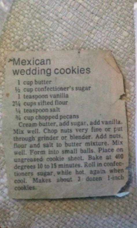 Mexican Wedding Cookie, Mexican Wedding Cookies Recipes, Mexican Cookies, Patisserie Fine, Mexican Wedding Cookies, Wedding Cookie, Boda Mexicana, Crinkle Cookies, Xmas Cookies