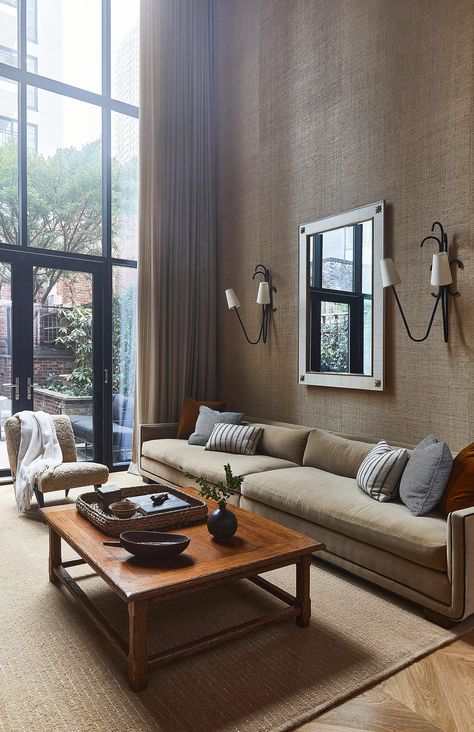 Nate Berkus’s Latest Project Was Actually Inspired by His Own Home Oak Bookshelves, Nyc Townhouse, Nate Berkus, Bathroom Tile Designs, Room Paint Colors, Paint Colors For Living Room, House Beautiful, Living Room Paint, Room Paint