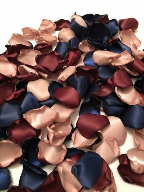 Wedding Rose Petals, Flower Girl Petals, Fair Wedding, Wedding Navy, Maroon Wedding, Barn Wedding Decorations, Wedding Rose, Wedding Renewal, Wedding Theme Colors