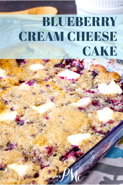 Blueberry Cream Cheese Coffee Cake Easy, Blackberry Cream Cheese Cobbler, Blackberry Cream Cheese Recipes, Fresh Blueberry Dump Cake, Blueberry Cream Cheese Dump Cake, Blueberry Cream Cheese Cobbler, Blackberry Cream Cheese Dessert, Blueberry Cheesecake Dump Cake, Cream Cheese Dump Cake