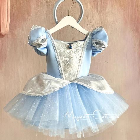 Cinderella Costume for babies, toddlers and girls 🩵✨ Disney Princess Birthday Party Outfit, Baby Princess Costume, Cinderella Tutu, Halloween Costume Toddler Girl, Toddler Princess Dress, Toddler Girl Halloween, Halloween Toddler, Halloween Princess, Cinderella Dress