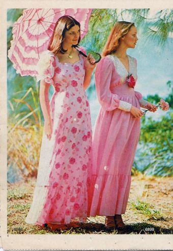 1970s Prom Dress, 70s Prom Dress, 70s Prom, Dress With Detachable Train, Dresses Elegant Long, 70s Prairie Dress, 80s Prom Dress, 70s Clothing, Romantic Aesthetic