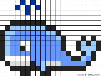 Whale Perler Bead Patterns, Whale Perler Beads, Whale Pixel Art, Sea Pixel Art, Pixel Whale, Pixel Kawaii, Perler Bead Templates, Cross Stitch Pillow, Pixel Art Grid