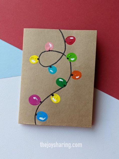 Greeting For Christmas, Diy Giftcards Ideas Christmas, How To Make Homemade Christmas Cards, Christmas Cards Handmade Brown Card, Christmas Card Envelopes Decorating Diy, Homemade Card Christmas, Child Made Christmas Cards, Mom Christmas Card Ideas, Christmas Card Ideas For Parents