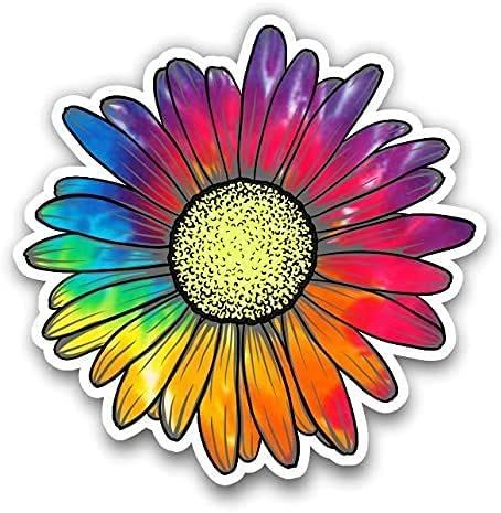 Tie Dye Sticker, Flower Rainbow, Newnan Ga, Vinyl Decoration, Projets Cricut, Rainbow Tie Dye, Body Stickers, Rainbow Tie, Rainbow Flowers