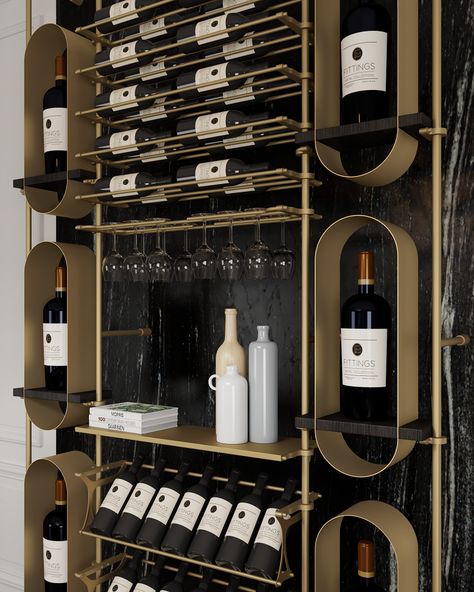 Wine rack wall