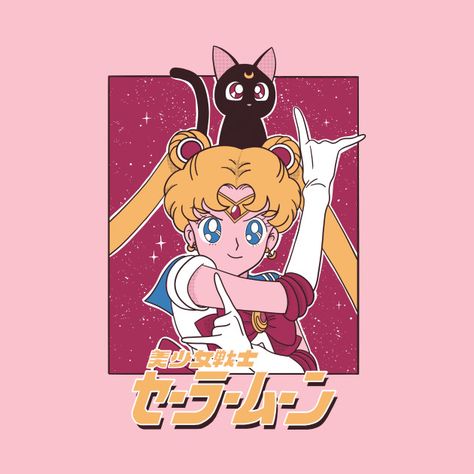 Jenifer Prince, Vaporwave Clothing, Famous Anime, Tshirt Artwork, Sailor Moon Shirt, Moon Tshirt, Sailor Moon Merchandise, Moon Graphic Tee, Yandere Characters