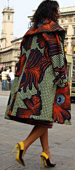 iandafrica: “itsafricaninspired: “Coat : Stella Jeans ” Stunning coat ” African Print Coat, Paris To London, Stella Jeans, Style Africain, Afrikaanse Mode, African Inspired Clothing, African Fashion Modern, African Inspired Fashion, Africa Fashion