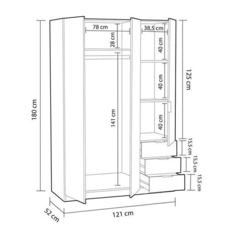 Standard Wardrobe Closet Design Guidelines - Engineering Discoveries Wardrobe Dimensions, Wooden Wardrobe Design, Modern Cupboard, Bedroom Cupboard, Closet Design Layout, Modern Cupboard Design, Bedroom Cupboard Designs, Wardrobe Interior Design, Furniture Details Design