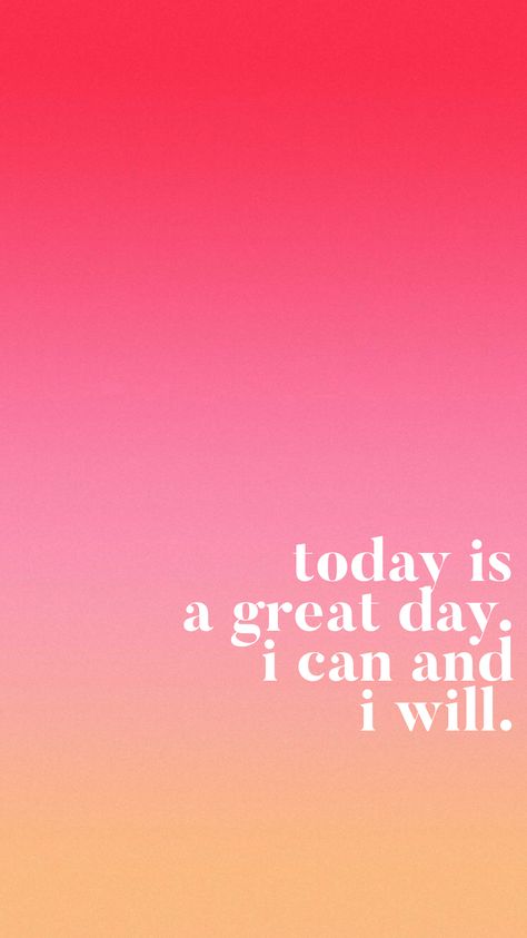 Speech Affirmations, I Can And I Will Wallpapers, I Can Wallpaper, Today Is A Great Day, Positive Books, Aura Quotes, Positive Wallpapers, Gina Rodriguez, Message Positif