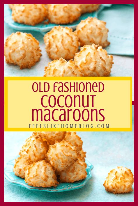 The Best Coconut Macaroon Recipe | Quick & Easy Gluten-Free Cookies Coconut Macaroons Recipe Gluten Free, Best Coconut Macaroons, Coconut Macaroons Easy, Macaroons Recipe, Coconut Macaroons Recipe, Dairy Free Cookies, Almond Extract, Macaroon Recipes, Recipe Simple