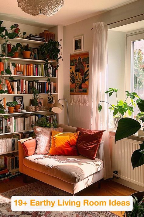 Reading Conservatory, Cozy Cluttered Living Room, Reading Corner With Fireplace, Reading Nook Couch, Music Nook In Living Room, Apartment Corner Ideas, Cozy Nook Living Room, Bookish Living Room, Small Snug Room Ideas Cozy Nook