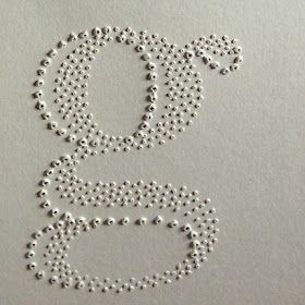 the design alphabet: Warpe Design + Roma Winkel + Wren Handmade Tactile Typography, Typographie Inspiration, The Letter G, Design Alphabet, 타이포그래피 포스터 디자인, 3d Typography, Plakat Design, Creative Typography, Paper Embroidery