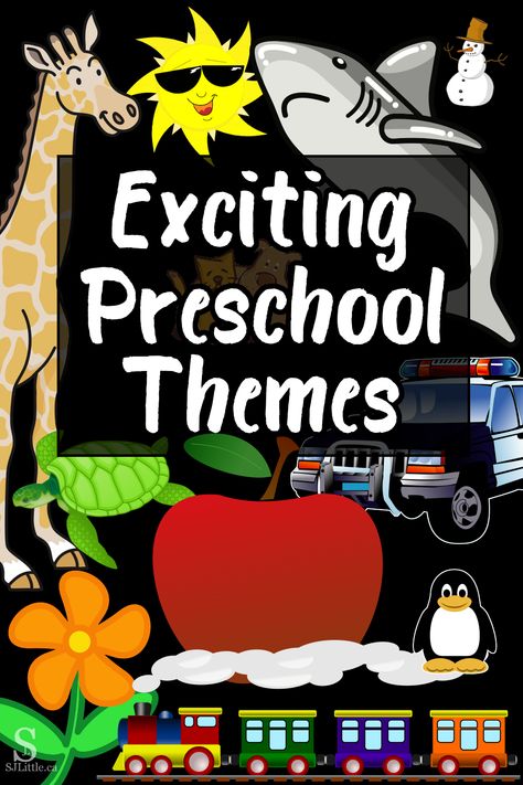 This free printable list will give you loads of ideas for exciting themes to learn about with your preschool child. Use these themes at school, home, or dayhome. Great for teachers and homeschoolers! #preschool #preschooltheme #funthemes Themes For Childcare, Fun Classroom Themes Preschool, Fun Preschool Themes, Unique Preschool Themes, Classroom Theme For Preschool, Prek Themes For The Year, Toddler Classroom Theme Ideas Daycares, Themes For Prek, Back To School Themes For Preschool