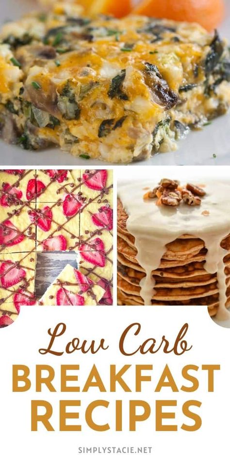 Low Carb Breakfast Recipes - Whether you have time to cook or absolutely NO time to cook, we have a solution in this yummy collection of Low Carb Breakfast recipes! New Breakfast Ideas, Boiled Egg Diet Plan, Low Carb Low Sugar, Low Carb Breakfast Recipes, Healthy Low Carb Recipes, Low Carb Dinner Recipes, Breakfast Menu, Low Carb Meals Easy, Low Carb Chicken