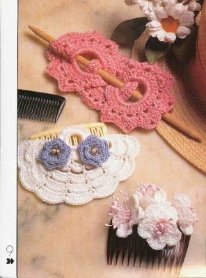 cosquecrochet: Adornos para el pelo Bandeau Au Crochet, Confection Au Crochet, Crochet Jewelry Patterns, Crochet Earrings Pattern, Crochet Hair Accessories, Crochet Goodies, Crochet World, Handmade Hair Accessories, Crochet Inspiration