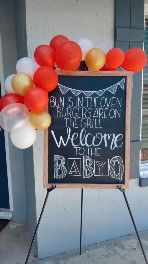 Babyque Babyq Boy Baby Shower Food Party Decor Ideas [Video] in 2022 | Barbecue baby shower, Boy baby shower food, Baby shower bbq Bun In The Oven Burgers On The Grill, Bun In The Oven Burgers On The Grill Baby Shower Ideas, Burger Baby Shower Ideas, Babyque Shower Ideas Boy, Baby Q Theme Baby Shower Ideas, Baby Q Balloon Arch, Bbq Balloon Garland, Bbq Balloon Arch, Bibs And Ribs Baby Shower Ideas