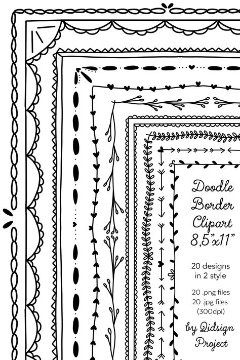 Thanks for the great review kerrilynnkurtz ★★★★★! #backtoschool #christmas #white #vertical #doodleborder #plannerborder #doodleborderframe https://etsy.me/3Smwd3t Art Border Ideas, Doodle Page Borders, Frames For Teachers, Doodle Frames And Borders, Journal Borders, Doodle Dividers, Card Border, Drawing Borders, Illusion Wallpaper