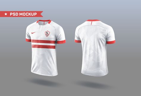 Download New Free Fully Editable Half Raglan Sleeve Front and Back Football / Soccer player jersey PSD mockup 2020 was made for you to use it in your professional showcasing of Sportswear design projects. Jersey Mockup, Sport Shirt Design, Jersey Vintage, Free Football, Nike Jersey, Free Sport, Clothing Mockup, Team T Shirts, Tshirt Mockup