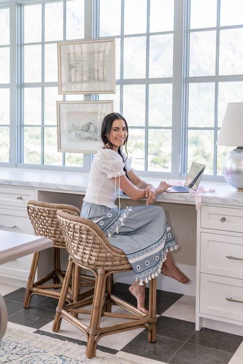 My Laundry Room Look For Less... – Rachel Parcell, Inc. Amazon Wallpaper, Alice Lane, House Pics, Barrel Bar, Walking Closet, Rachel Parcell, Cottage Renovation, Crafts Room, Work Room