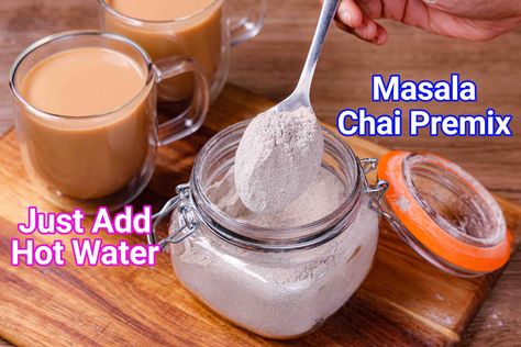 Chai Tea Mix Recipe, Chai Spice Mix Recipe, Java Recipe, Chai Spice Mix, Ginger Tea Recipe, Chai Tea Recipe, Chai Coffee, Cold Coffee Recipes, Spiced Drinks