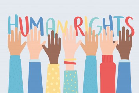 Human rights, raised hands together community vector illustration | Premium Vector Human Rights Aesthetic, Illustration About Human Rights, Poster About Human Rights, Economic Globalization Poster, Human Rights Drawing, Inclusion Illustration, Children's Rights And Responsibilities, Human Rights Art, What Are Human Rights