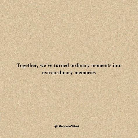 Together, we’ve turned ordinary moments into extraordinary memories. 🌟💖 With you, even the simplest things become magical. I cherish every moment we spend together and the memories we've created. Tag someone special who makes your moments extraordinary! 💕 Follow us for more inspiring thoughts and positive vibes @lifeloomvibes! 🙌✨ Don't forget to: 👍 Like 🔄 Share 💬 Comment 🔖 Save {SelfHealth IndianInspiration SelfLove SelfCare LifeLessons Life Goal} #Love #RelationshipGoals #Extraordi... Special Moments Quotes Memories, Creating Memories Quotes, Special Moments Quotes, Saving Memories, Moments Quotes, Inspiring Thoughts, Cherish Every Moment, Good Memories, Memories Quotes