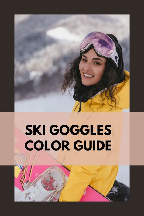 It is essential to wear something over your eyes while you are skiing. You may like to wear sunglasses, but there are some days when only a pair of ski goggles will do. Cute Ski Goggles, Oakley Ski Goggles, Ski Goggles Aesthetic, Goggles Aesthetic, Oakley Ski, Oakley Prizm, Clothing Reference, Color Guide, Cream Jacket