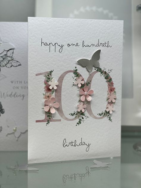 How To Make 6 Paper Flower Easy | Paper Flower Making Idea | New 100 Birthday Cards, 100th Birthday Cards Handmade, Birthday Handmade Cards, Cute Handmade Cards, Busy Market, 100th Birthday Card, Happy 100th Birthday, Special Birthday Cards, Baby Cards Handmade