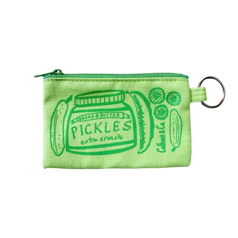 CNAC Pickle Zipper Card Pouch -  - Bags - Feliz Modern Alexis Core, Visual Wishlist, June Beetle, Light Green Fabric, Side Kick, Green Details, Judaica Gifts, Card Pouch, Money Cards