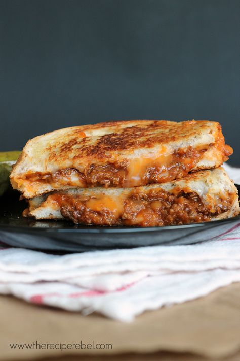 sloppy joe grilled cheese 1 Sloppy Joe Grilled Cheese, Grilled Cheese Sloppy Joe, Cheesy Sandwich, Grilled Cheese Sandwiches, Sloppy Joe, Cheese Sandwich, Grilled Cheese Sandwich, Soup And Sandwich, Sloppy Joes