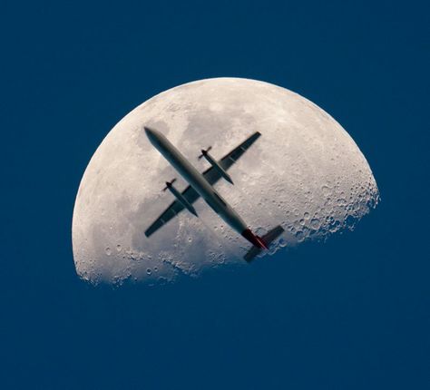 Earth Rule 34 - Imgur Airplane Photography, Perfectly Timed Photos, Under The Moon, Nature Adventure, Perfect Timing, Perfect Moment, Life Photo, Over The Moon, Best Artist