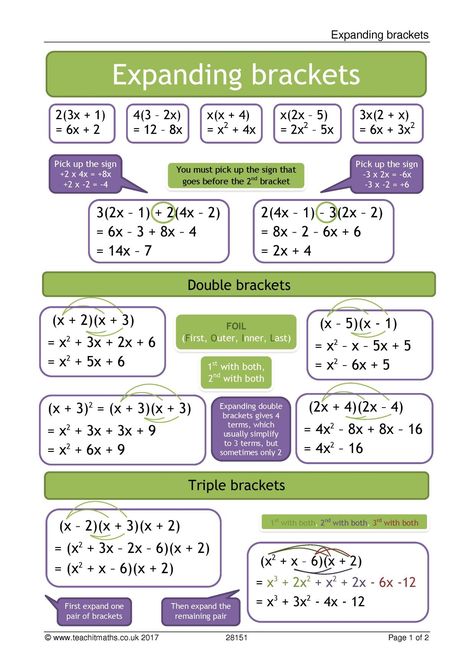 Addmath Form 4, Math Revision, Year 7 Maths, Bracket Ideas, Math Examples, Ideas Notes, Foil Method, Teaching Math Strategies, Math Answers