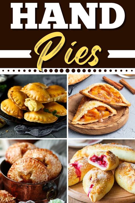 Hand Pies Breakfast, Hand Held Pot Pies, Pizza Dough Hand Pies, Fried Pies With Store Bought Pie Crust, Puff Pastry Hand Pies Desserts, Chicken Pot Pie Empanadas, Hand Held Pies Desserts, Hand Held Pie Recipes, Dinner Pie Ideas