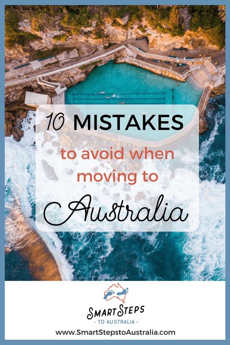 10 mistakes you need to avoid when moving to Australia, plus 5 things you should do instead to make your emigration a success! Don't relocate to Australia without reading this! Moving To Melbourne Australia, Moving To Sydney Australia, Moving To Perth Australia, Moving To Melbourne, Moving To Australia From America, Moving To Australia From Uk, Move To Australia, Adelaide Australia Aesthetic, Brisbane Australia Aesthetic